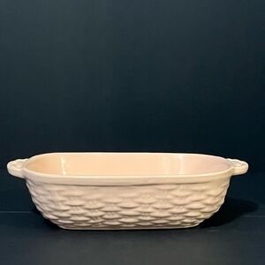 Beautiful Peach Vintage Made In Italy Ceramic Serving Dish